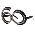 thumbnail image 2 of 30 degree 40 degree 50 degree 60 degree de Cumpleaños Lentes Lentes de Edad Bling - Negro 60 Yinane Anteojos de la fiesta de cumpleaños, 2 of 7