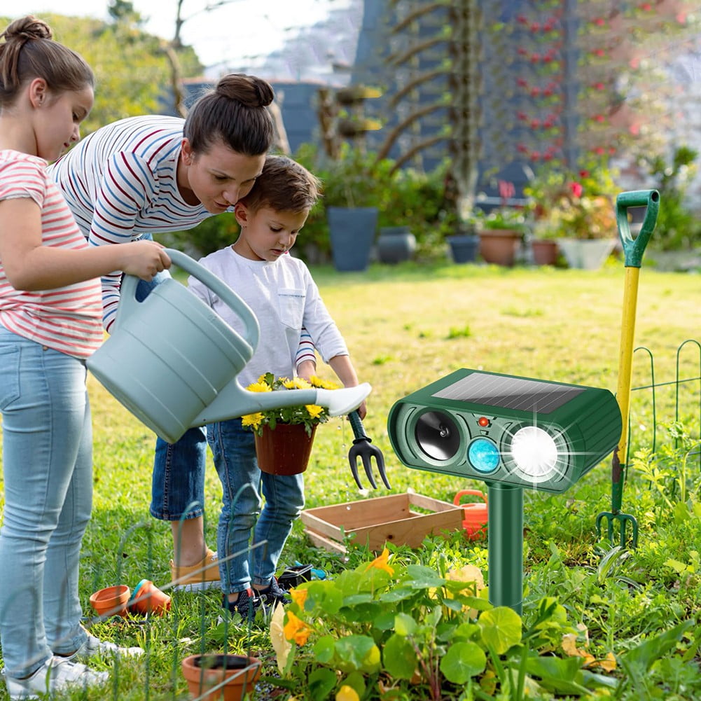 Garden Tools Gardening Tools Sound And Light Animal Repellent Artifact Solar Animal Repellent Instrument B2627