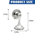 thumbnail image 2 of ZHZFKQ Door Stoppers Bottom Punch-Free Magnetic Stopper Matching Film Screws sliver, 2 of 7