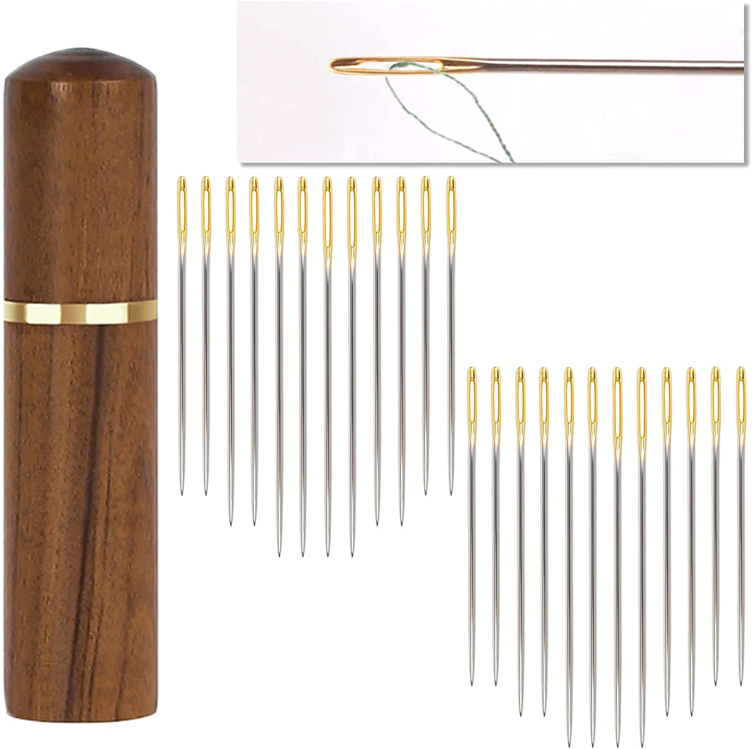 Hand Sewing Needle Large Eye Sewing Needles Large Eye, Cross Stitch Needle, Leather Needles