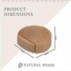 thumbnail image 2 of Door Stops - Wooden Door Stops for Floors and Parquet - Discreet and Elegant Door Stops - Set of 4 (Beech), 2 of 4