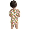 thumbnail image 6 of Rocae Hawaiian Pineapples And Hibiscus Flowers for Baby Climbing Clothes Soft Baby Romper for Active Infants Comfortable and Breathable Crawling Jumpsuit Unisex Baby Outfit 6 Months, 6 of 8