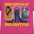 thumbnail image 3 of Disney Villains - Dreadlfully Delightful Scar Maleficent Hades - Toddler & Youth Girls Short Sleeve Graphic T-Shirt, 3 of 5