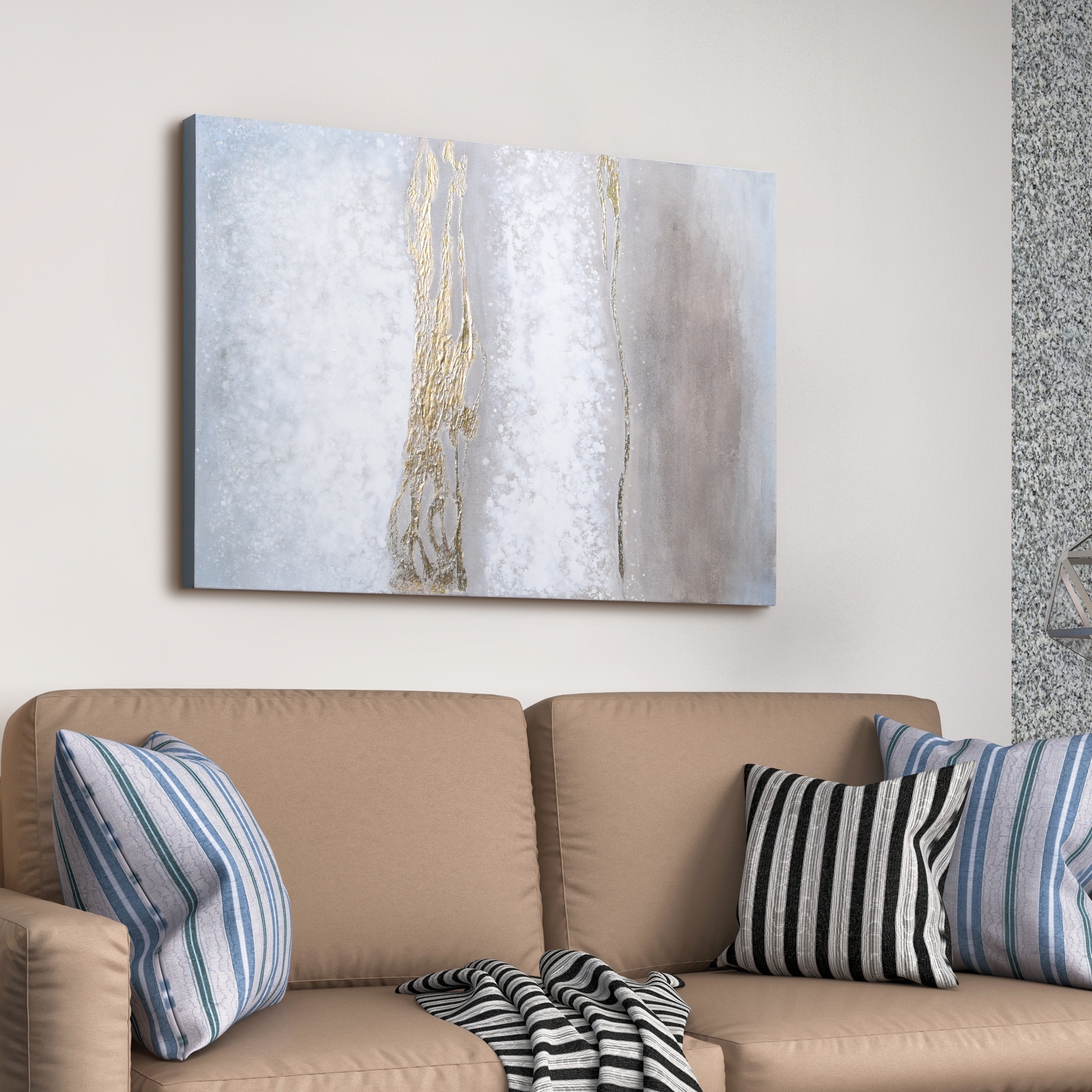 Empire Art Direct Golden Winter Textured Metallic Hand Painted Wall Art by Martin Edwards