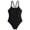 Black, variant on Girls Swimsuit One Piece Size 10 Ruffle Ruched Girls Swimwear Tankini Lightweight Solid Color Bathing Suits for Girls with Chest Pad Beach Swimwear