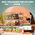 thumbnail image 2 of Kichly 2 Pack Tea Bag Organizer - Stackable Acrylic Tea Bag Organizer with Clear Plastic Storage for Kitchen & Pantry, Perfect for Coffee Packets, Sugar, Snacks, Herbs, and Spices (Clear), 2 of 8