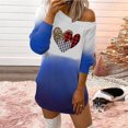 thumbnail image 1 of Qiopertar Robe Décontractée Imprimée Tournesol à Manches Longues pour Femmes, Épaules Dénudées, Saint-Valentin, Automne, Liquidation à Moins de 5$, Offres d'Accès Anticipé, 1 of 5