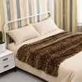 thumbnail image 4 of Leopard Print Fleece Flannel Throw Blanket with Leopard Storage Pouch,300 GSM Double Sided Bed Throw,Lightweight Fuzzy Sofa Blanket for Adults and Kids,Super Soft Flannel Throw, 4 of 6