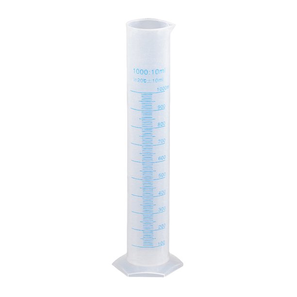 Nicexmas 1000ml Transparent Measuring Cylinder Plastic Graduated Cylinder Hexagonal Base As Shown Walmart Com Walmart Com