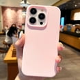 thumbnail image 1 of Fashion Candy Colors Soft Phone Case for IPhone 11 12 14 13 15 Pro Max 14Plus Camera Bumper Shock Protection Matte Cover Coque light pink For iPhone 14, 1 of 6