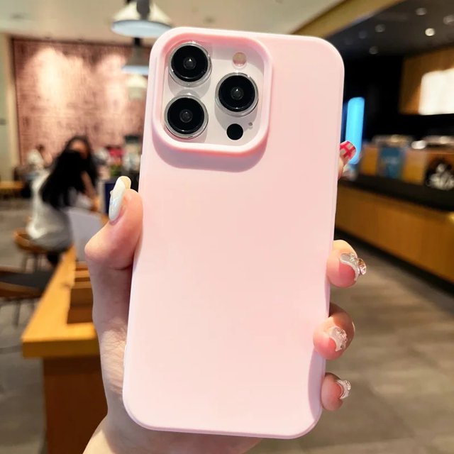 Fashion Candy Colors Soft Phone Case for IPhone 11 12 14 13 15 Pro Max 14Plus Camera Bumper Shock Protection Matte Cover Coque light pink For iPhone 14