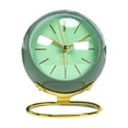 thumbnail image 2 of Reloj de escritorio Wosthever acero dorado alarma luminosa mesita de noche Verde oscuro, 2 of 6