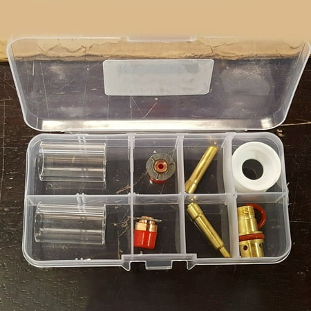

10pc TIG Torch Cup Gas Saver kit for BOTH 1/16\ & 1/8\ Torch WP17 18 26