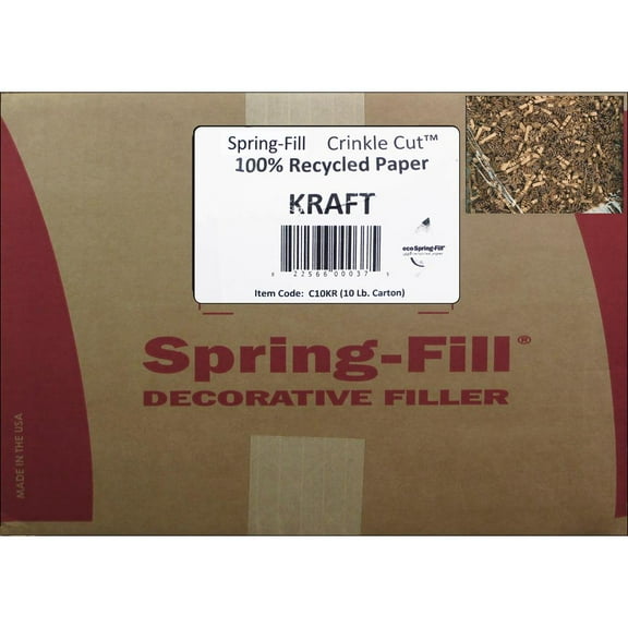 Cindus Krinkle Shred Box 10lb Kraft