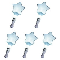 Acahhotxx Glow Sticks, Pack of 5 Colorful LED Glow Sticks Flashing Sticks Heart Star Shaped Light up for Party Led Glow Rod Night Club