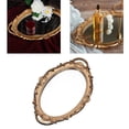 thumbnail image 4 of DOLITY Retro Gold Mirror Plate Cosmetic Storage Tray Decorative Tray for Wedding Makeup golden oval, 4 of 9