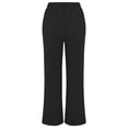 thumbnail image 2 of Baqcunre Womens Sweatpants,Ladies' Solid Color Drawstring Elastic Waist Casual Baggy Sports Pants,Women'S Pants,Wide Leg Pants Woman,Sweat Pants For Womens,Womens Clothes,Black,L, 2 of 8