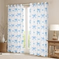 thumbnail image 2 of Erosebridal Cute Bow Tie Curtains for Living Room,Dreamy Princess Curtains and Drapes (52Wx84L),Love Heart Curtains Pack of 2 (52Wx84L),Cartoon Bedroom Decoration, 2 of 6