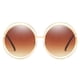 thumbnail image 1 of Gafas de sol Dollger redondas vintage extragrandes con montura metálica, 1 of 7