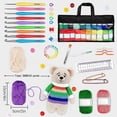 thumbnail image 3 of Multi-Piece Crochet Yarn Kit for Beginners and Professionals - Complete Knitting Kit with Tools for DIY Sweaters and Scarves, Includes Storage Bag, 3 of 5