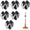 thumbnail image 1 of Mop Broom Holder, 6 PCS Mop Holder Wall Mounted Clips, Heavy Duty Mop Broom Bracket with Screws for Bathroom Kitchen Workroom Office Balcony, 1 of 4