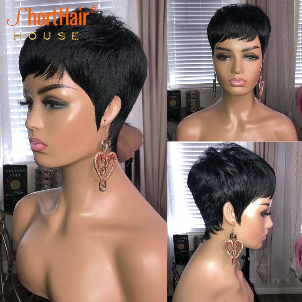 Short Curly Party Girl Hair (Black & Platinum)'s Code & Price