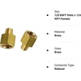 thumbnail image 4 of Brass Pipe Fitting Adapter (1/8 Bspt Male X 1/4 Npt Female) Bsp To Npt Adapter, 4 of 4