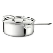 All-Clad D3 Stainless 3-ply Bonded Cookware, Deep Saute Pan with lid, 6 quart