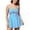 *2-Sky Blue, variant on VBVC Women's One Piece Swim Dress,Ladies Push Up Bathing Suit,Flowy Tummy Control Swimsuit For Women,Black,Size L