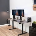 thumbnail image 4 of VIVO Single Motor Stand Up Desk Frame with Electric Dual Monitor Mount, 4 of 8