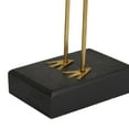 thumbnail image 4 of DecMode Wood Traditional Wooden Bird with Golden Legs and Beaks Sculptures 3"W x 13"H, with Shiny Black Finish and a Rectangular Shaped Base, 4 of 8