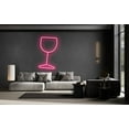 thumbnail image 3 of Glowneon Champagne Glass Neon Signs, Bar Pub Decor, 3 of 4