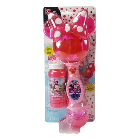 Minnie Light and Sound Bubble Wand (The Best Bubble Mixture)