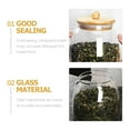 thumbnail image 4 of Glass Food Storage Container Flour Storage Jar Sugar Container with Bamboo Lid, 4 of 8