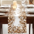 thumbnail image 3 of Table Runners 70 Inches Long Dress Scarves, Brown Eucalyptus Leaves Farmhouse Coffee/Dining/Kitchen Table Decor, Holiday Table Runner, Spring Summer Botanical 13x70 Inch, 3 of 9