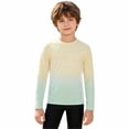 thumbnail image 4 of Toddler Kids Boys T Shirts Long Sleeve Lightweight Rash Guard Shirt For Middle To Large Raglan Sleeves Tie Dye Print Sun Top Casual Blouse 9-10 Years, 4 of 6
