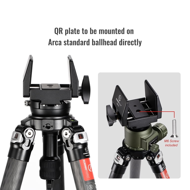 Desmond DGC-76 76mm Rifle Clamp Saddle - Arca-Swiss Compatible Camera Mount For Tripods