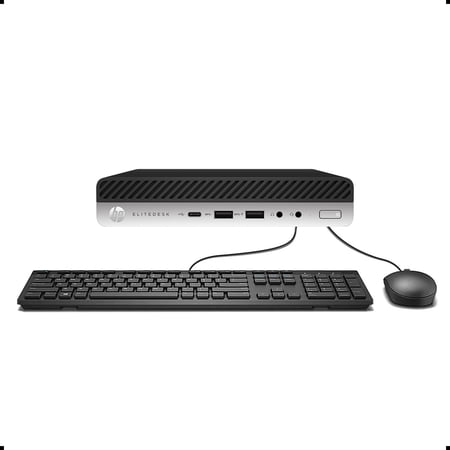 HP EliteDesk 800 G5 Mini High Performance Desktop Computer  Intel Six Core i5-9500T up to 3.7GHz  8G DDR4  M.2 512G SSD  WiFi  BT  4K Support  DP  Windows 10 Pro 64 English/Spanish/French Used Grade A