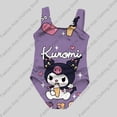 thumbnail image 5 of Traje de baño de una pieza de verano para niñas, traje de baño con estampado 3d de dibujos animados lindo Kuromi para mujeres, ropa de baño sin mangas para niñas, 5 of 5