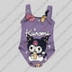 thumbnail image 5 of Traje de baño de una pieza de verano para niñas, traje de baño con estampado 3d de dibujos animados lindo Kuromi para mujeres, ropa de baño sin mangas para niñas, 5 of 5