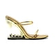thumbnail image 4 of Sandalias novedosas de color sólido para mujer, zapatos deslizantes estilo pasarela con correas metálicas, zapatos góticos de tacón alto de verano, 4 of 4