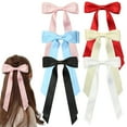 thumbnail image 5 of QIQUWOHUL Velvet Hair Bows Ribbon Hair Clips Hair Pins Ponytail Holder Accessories Sides Hair Bow Barrettes Hair Accessories For Women Girls Kids (6 Colours), 5 of 9
