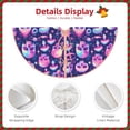 thumbnail image 3 of Rateoe Skull rainbow color Pattern Christmas Tree Skirt with Ties , Christmas Tree Decorations, Farmhouse Christmas Decor Xmas Holiday Decorations-30", 3 of 6