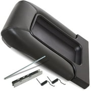 Sizver BLACK ArmRest Center console lid cover Direct replacement unit For Chevy GMC Trucks Suvs