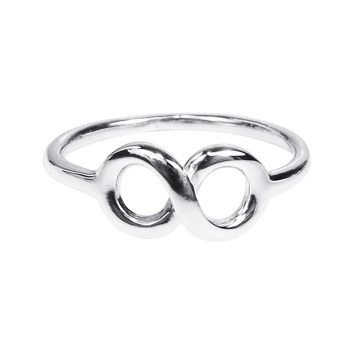 Endless Love Knot Infinity Symbol Sterling Silver Ring-9