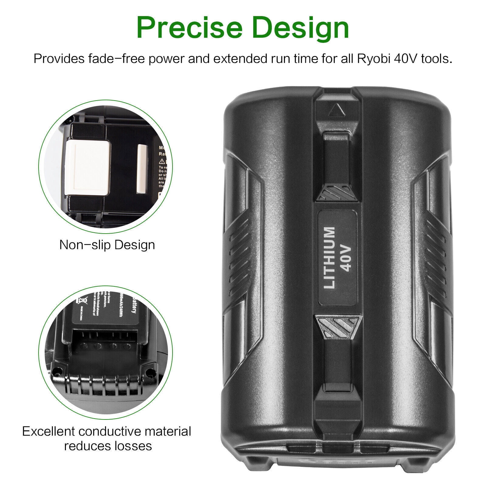 40V 6.0Ah Lithium Battery for Ryobi 40 Volt OP4026 OP40602 OP4050A OP4040 Power Tools