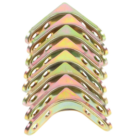 Raindrops 8PCS L Bracket Corner Braces Furniture Right Angle Brackets Heavy Duty L Iron Braces for Cabinets Shelves and Desks