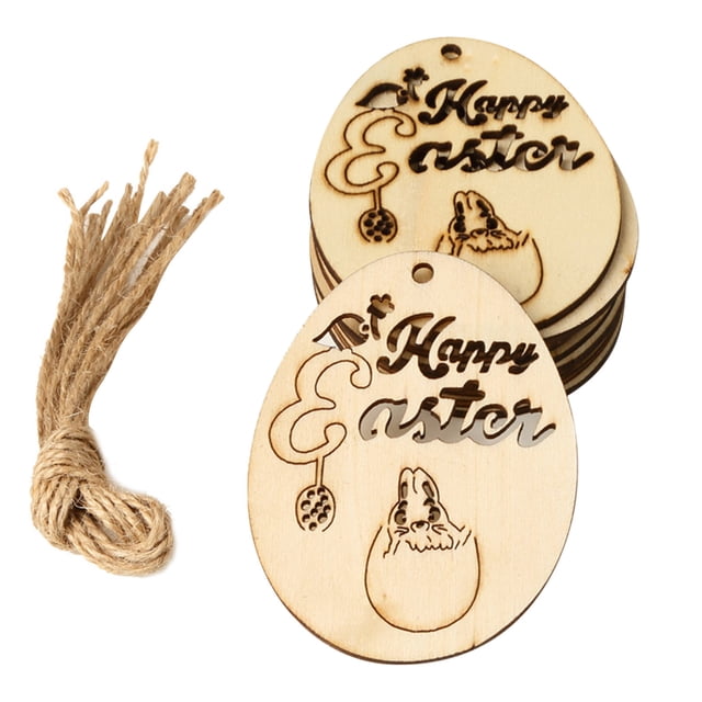 Adorno colgante de madera de Pascua para decoración de pared o puerta | Letrero colgante en blanco para manualidades en el hogar o tienda