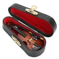 thumbnail image 1 of Mini Violin Model, Practical Mini Musical Instrument, Elegant With Stand Case Beautiful For Desktop Decoration Birthday Festival Gifts Office Home, 1 of 8