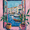 Blue Plants Window, variant on Yayeee 2 Pack Qtip Holder Bathroom Cotton Swab Canister with Lid Clear Dispenser Set, Green Window Sea